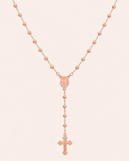 Camándula para mujer bañada en oro de 18K