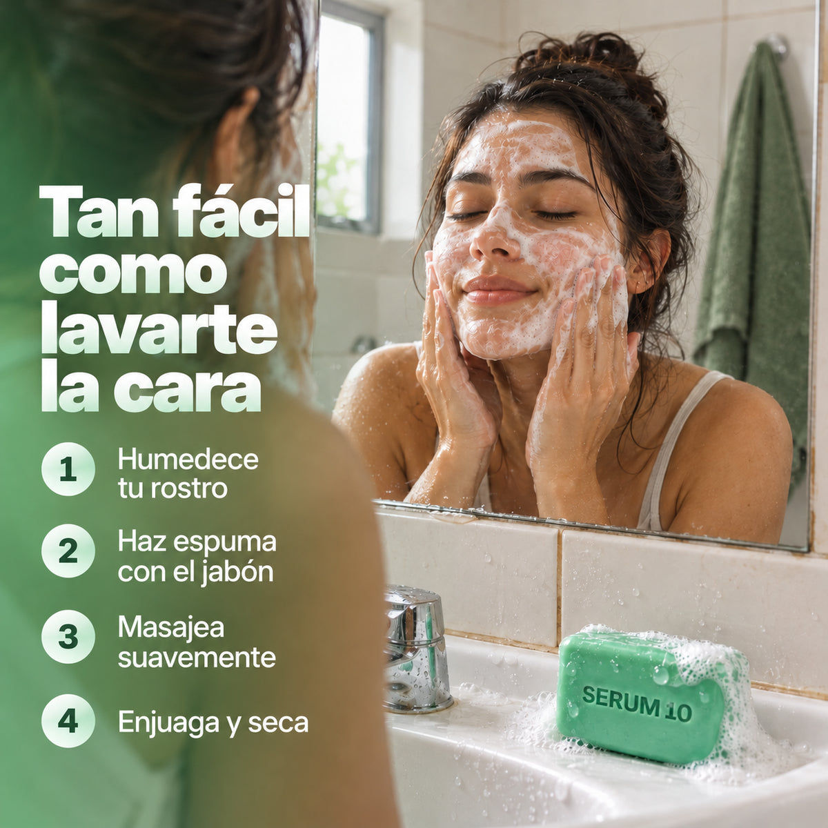 Jabón facial con ácido salicílico + ácilo kójico