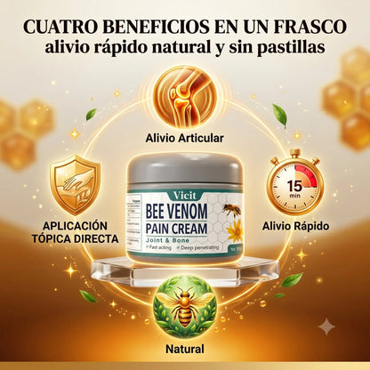 Bee Venom Crema — Alivio Natural del Dolor Articular · Fórmula 6 en 1