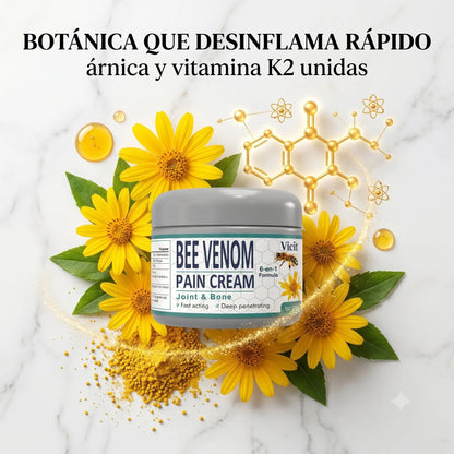 Bee Venom Crema — Alivio Natural del Dolor Articular · Fórmula 6 en 1