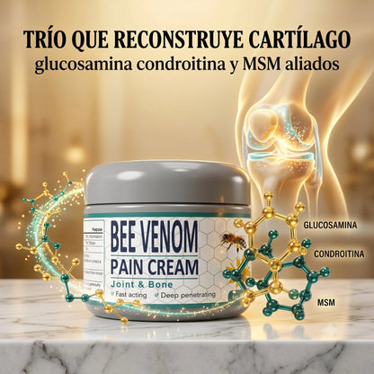 Bee Venom Crema — Alivio Natural del Dolor Articular · Fórmula 6 en 1